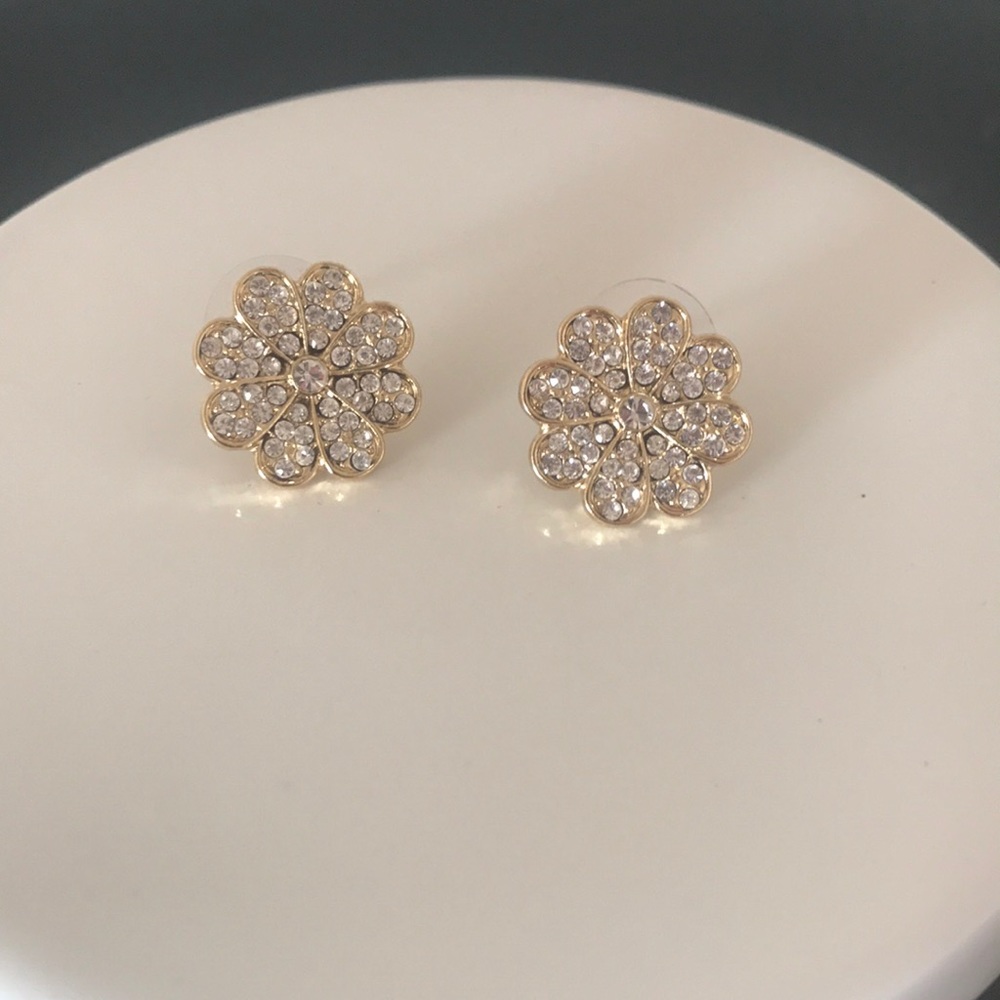 Gold Flower Earrings
